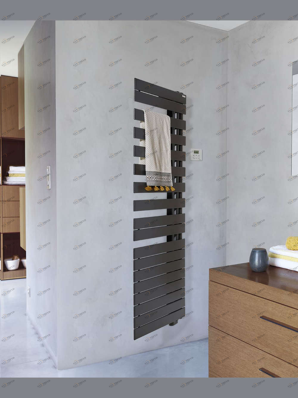 Электрический радиатор TFRT050-055/GF Fassane Spa Twist Droite Acova 828 