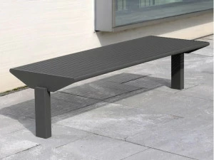 BENKERT BANKE Скамья из нержавеющей стали в современном стиле без спинки Siardo