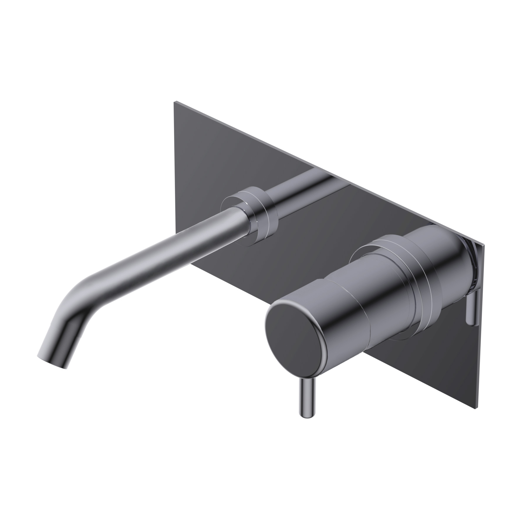 Q0BA6013SX Встраиваемый однорычажный смеситель для раковины Ritmonio Reverso