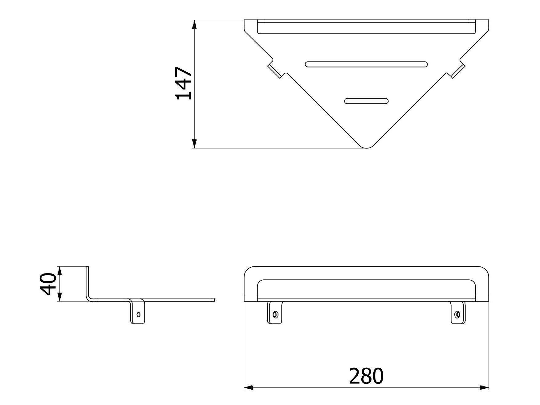 Полка для ванной IB цвет ARCH-00097380 - Вид №3