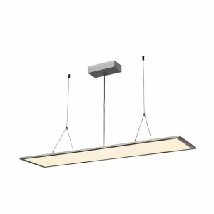 Подвесной светильник прямоугольный серебряно-белый I-Pendant 158863 SLV ДИЗАЙНЕРСКИЕ, I-PENDANT PREMIUM 00-3889742 Белый;серебро