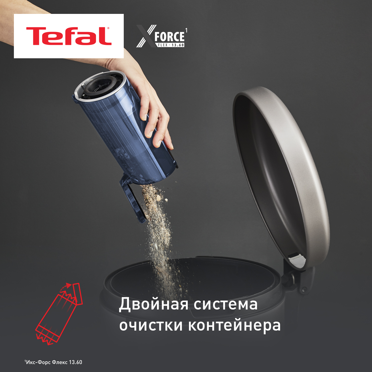 5493891 Пылесос  вертикальный  Tefal Aqua TY9AC1WO  синий STDN-0064858 - Вид №26