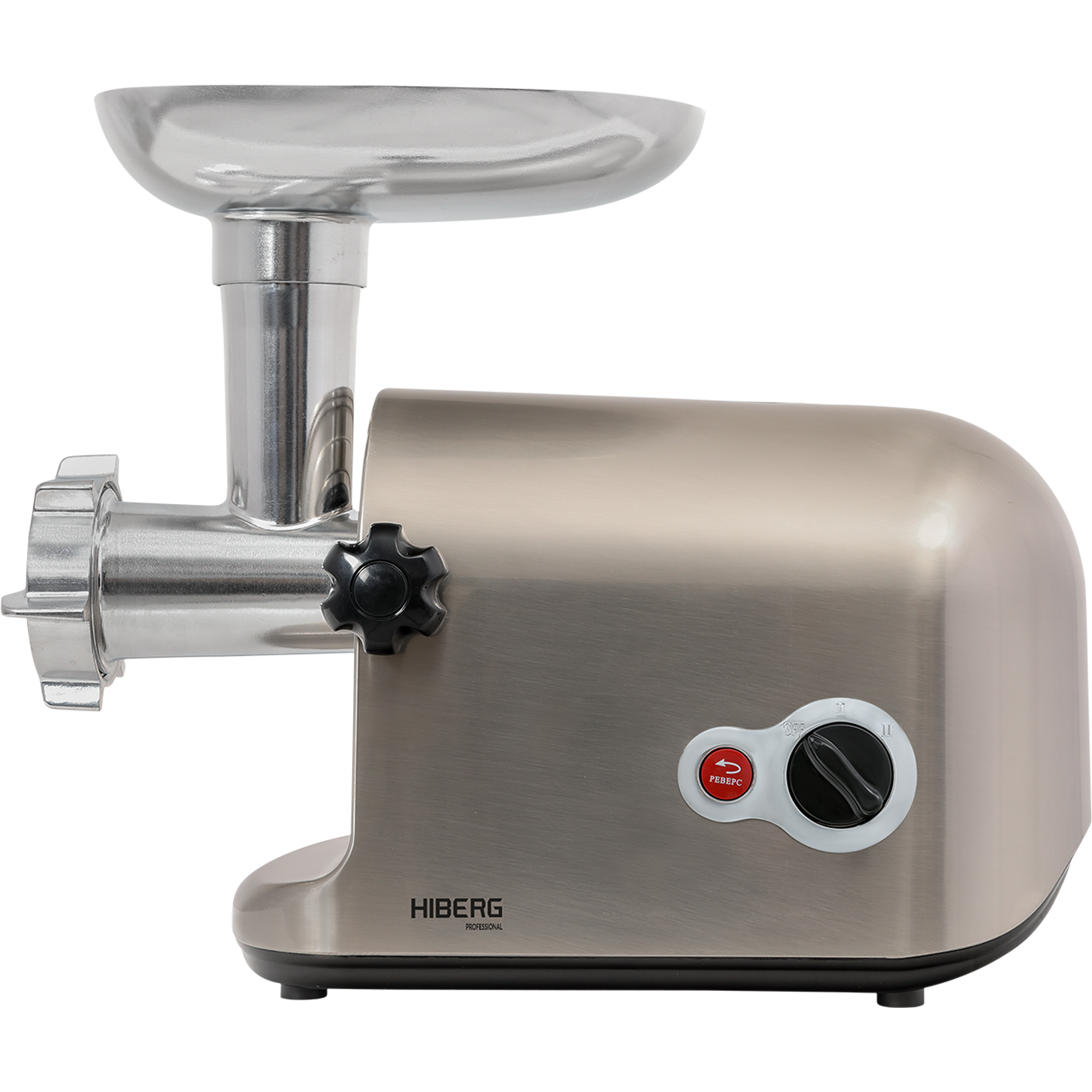 9021373 Мясорубка электрическая HIBERG MG 400 X серый STDN-0150278 - Вид №1