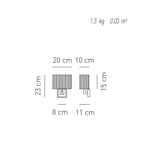 Axo Light CLAVIUS APCLAVBRTAXXE14 бра Santreyd 67390 - Вид №2
