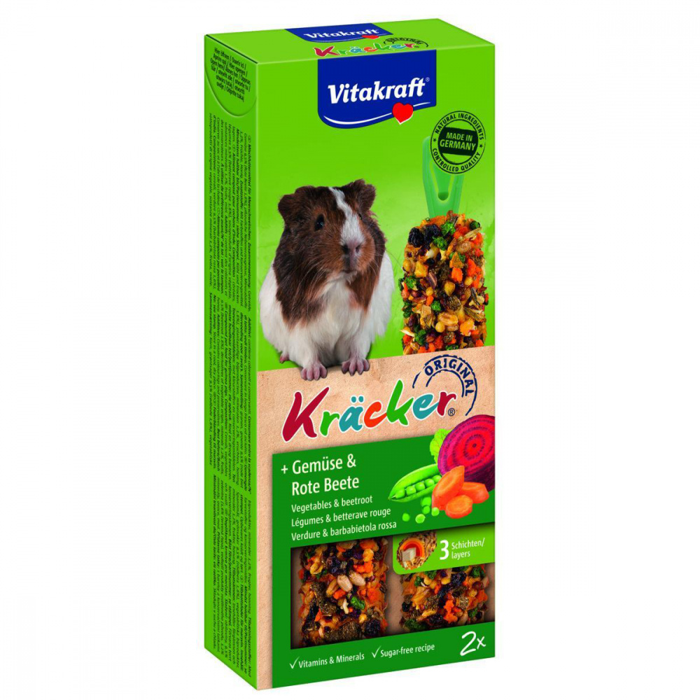 Т00009831 Лакомство для грызунов Крекеры для морских свинок овощные (2шт.уп) VITAKRAFT 