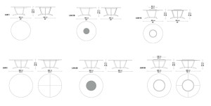 Круглый деревянный стол для гостиной
