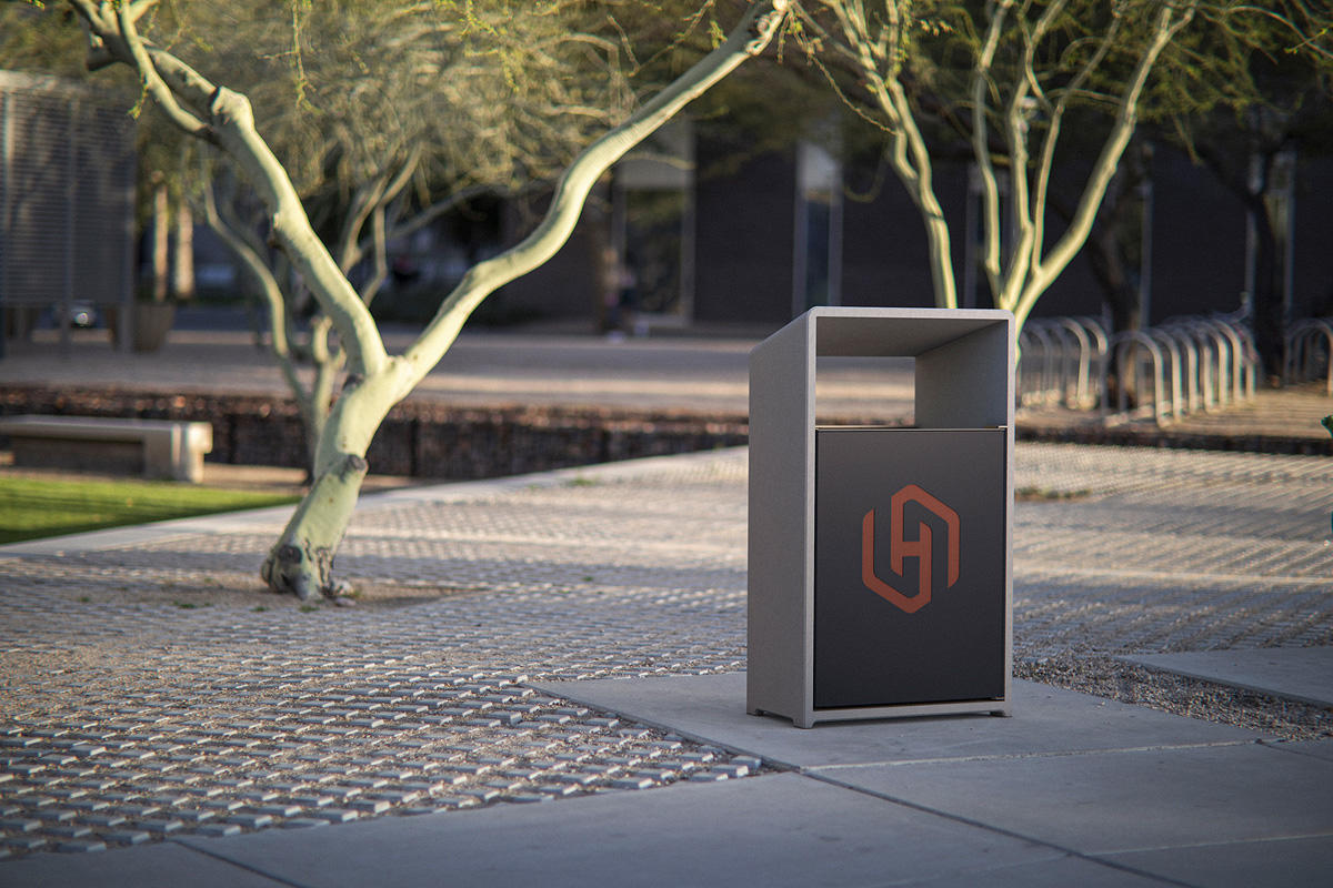 FSRT170 Емкость для мусора со скосом  Forms-surfaces  - Вид №6