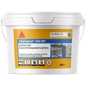 Добавка водоотталкивающая SikaControl-260 WT, 0.5 кг 84954421 STLM-2209655