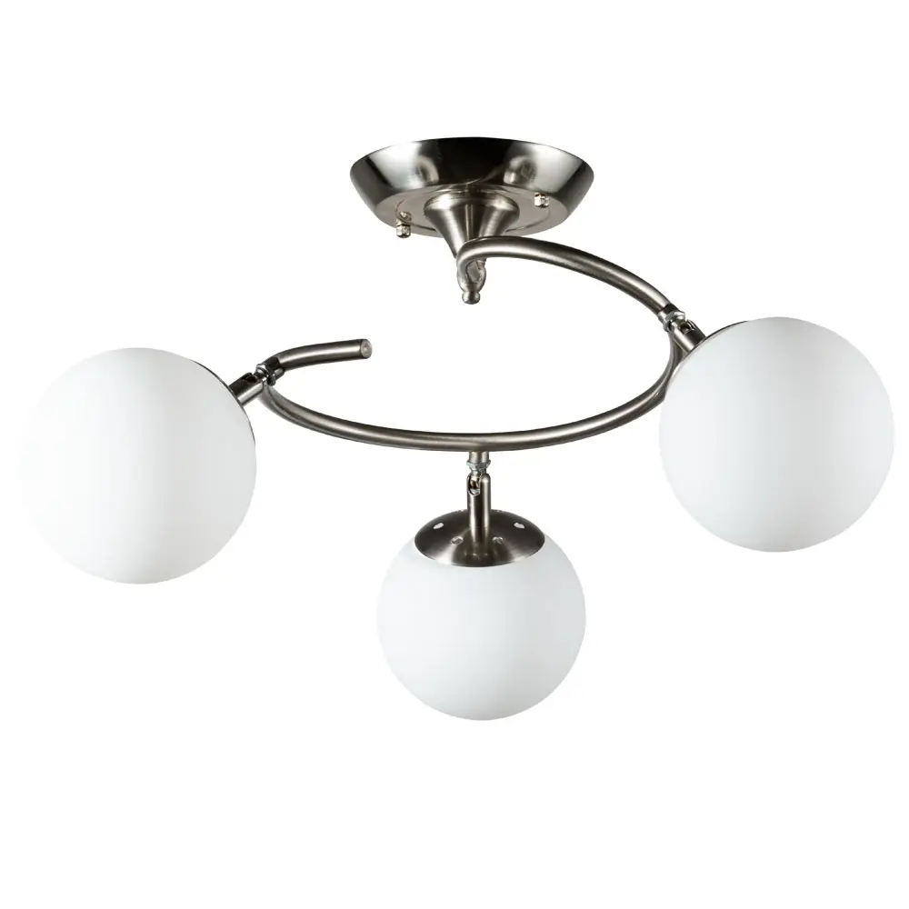 Люстра потолочная Arte Lamp Brooke 3 лампы 12 м² цвет хром 82717035 STLM-2208716 
