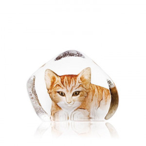 33868 Скульптура "Рыжий кот" (большая), коричневая, 110/85 мм. Maleras