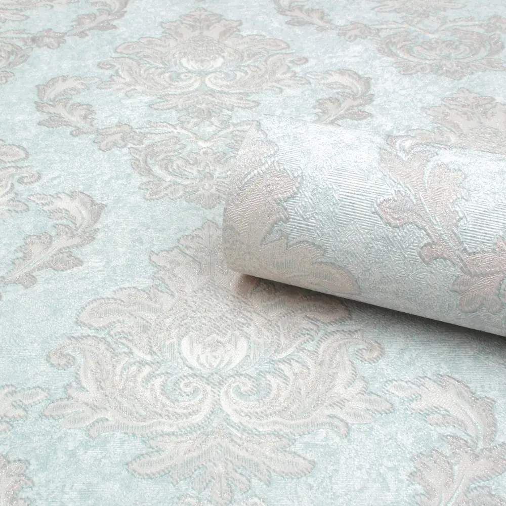 Erismann Donatela - Флизелиновые обои голубого оттенка для стильного интерьера 89384289 STLM-1486839 - Вид №2