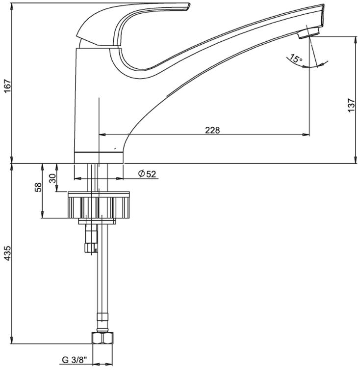 Paini Magnum MGCR573 смеситель для кухни - Вид №1