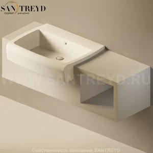 Flaminia UNA Консоль для раковины от 140 до 240 см с местом хранения серая UNA75V1.7047