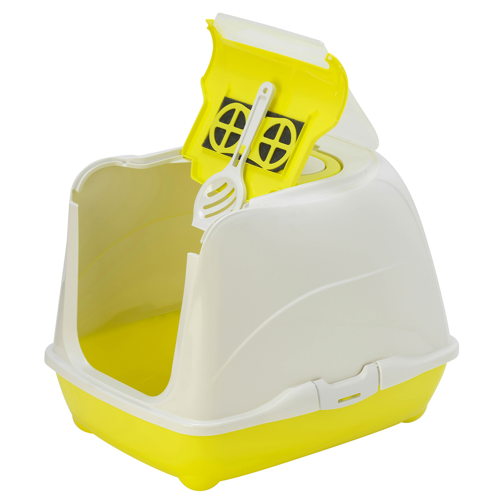 ПР0031909 Био-туалет для кошек Flip Cat с совком, желтый 50x39x37h см MODERNA  - Вид №2