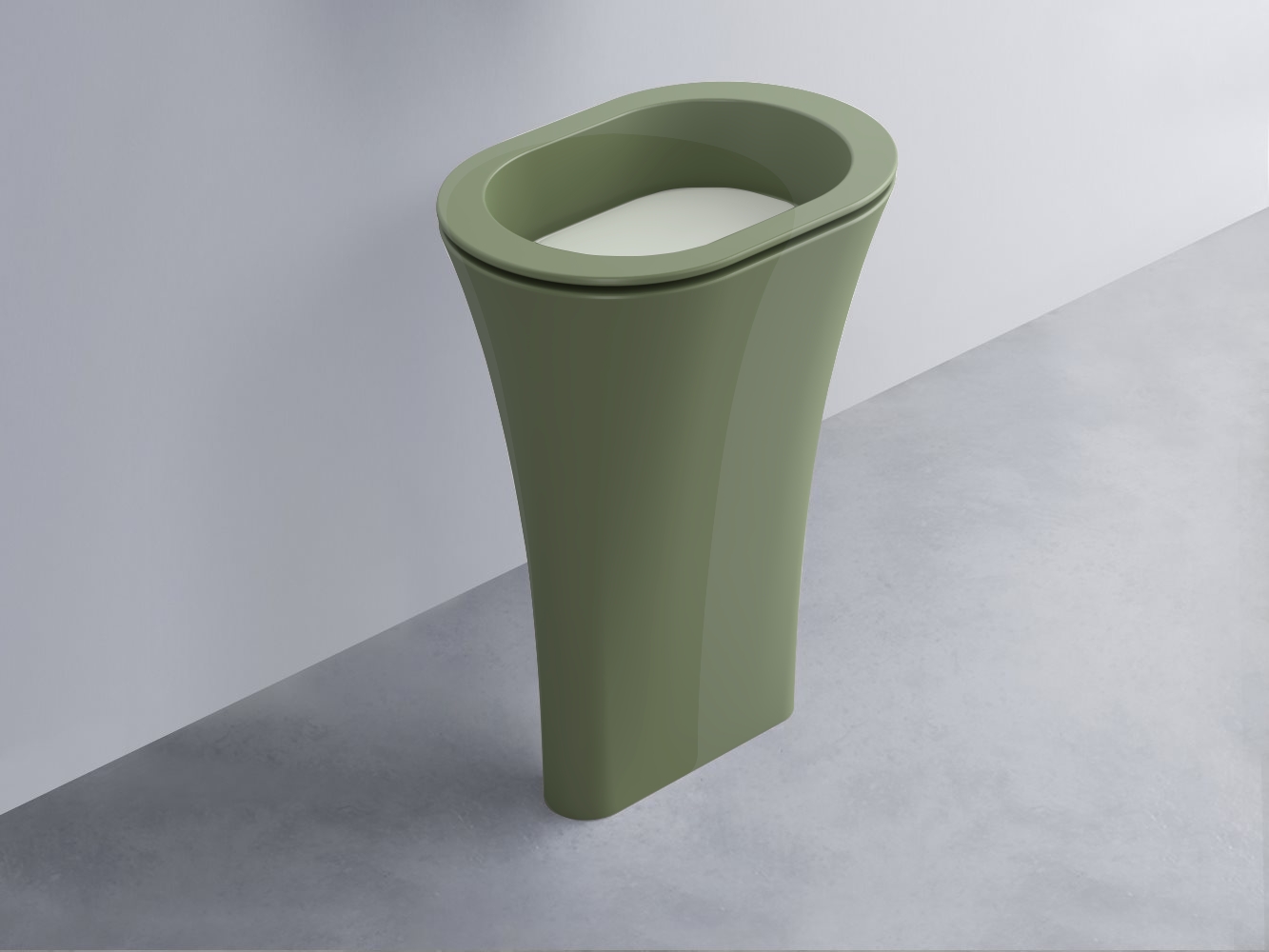 AMLA65-AG+AMPILO-PM+AMCOLO-AG Раковина Amedeo Ovale отдельностоящая cielo Enjoy + Amedeo Ceramica Cielo