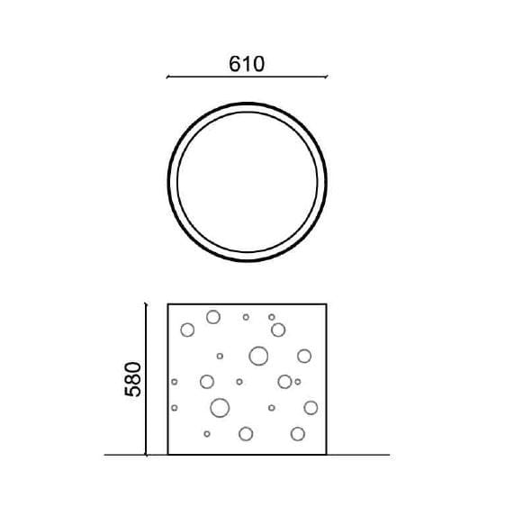 Оцинкованный лист круглый крышка двери Viscio Urban Design Gio' ARCH-00071610 - Вид №1