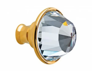 0Z5741.000.50 Ручка для шкафа диаметром 34 мм с кристаллами сваровски Яркий хром