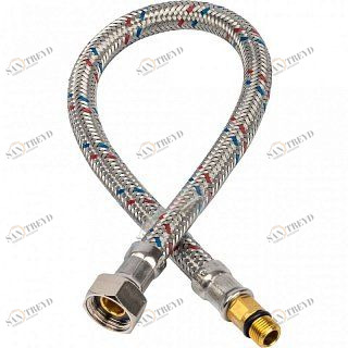 Гибкая подводка для воды M10 (18 мм) х 3/8 BP STOUT - 400 мм SHF0015181010