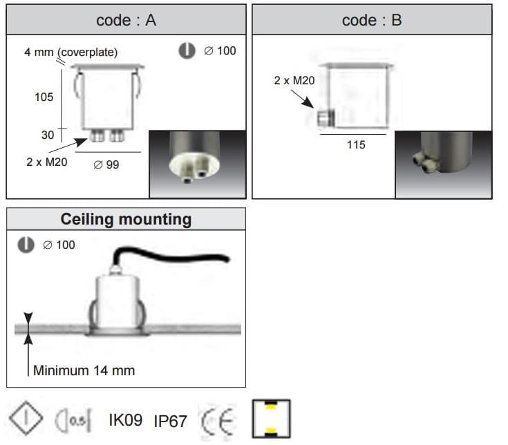 Напольный напольный заполнитель пола Сид BEL-LIGHTING Zaxor ARCH-00098840 - Вид №3
