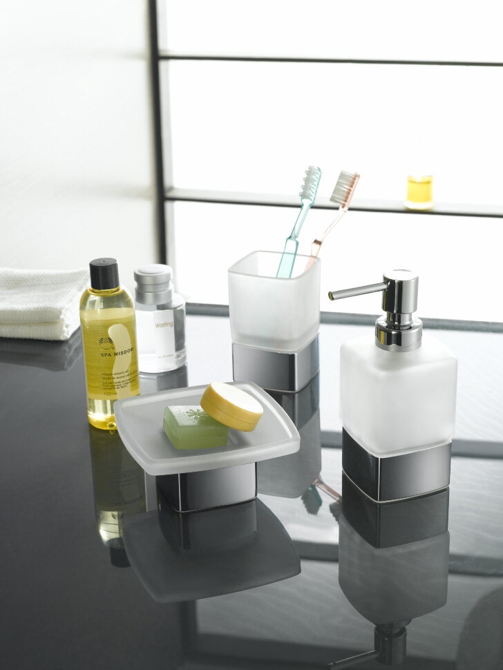 11323A Дозатор настольный цвет хром LANGBERGER ALSTER - Вид №2