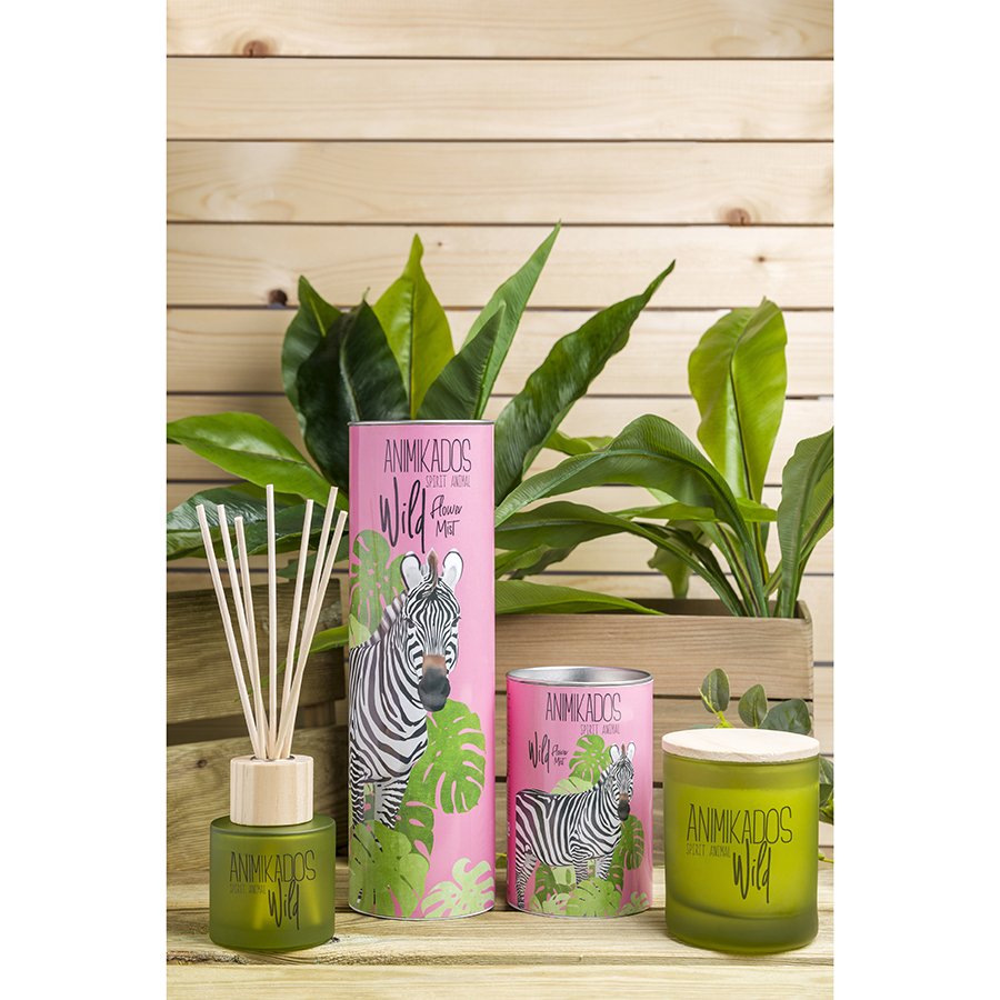 Диффузор ароматический 100 мл цветочный Wild Zebra AMBIENTAIR  00-3881106 Розовый  - Вид №2