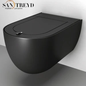 THV00117 Подвесной унитаз настенный Черный ArtCeram TheOne Италия