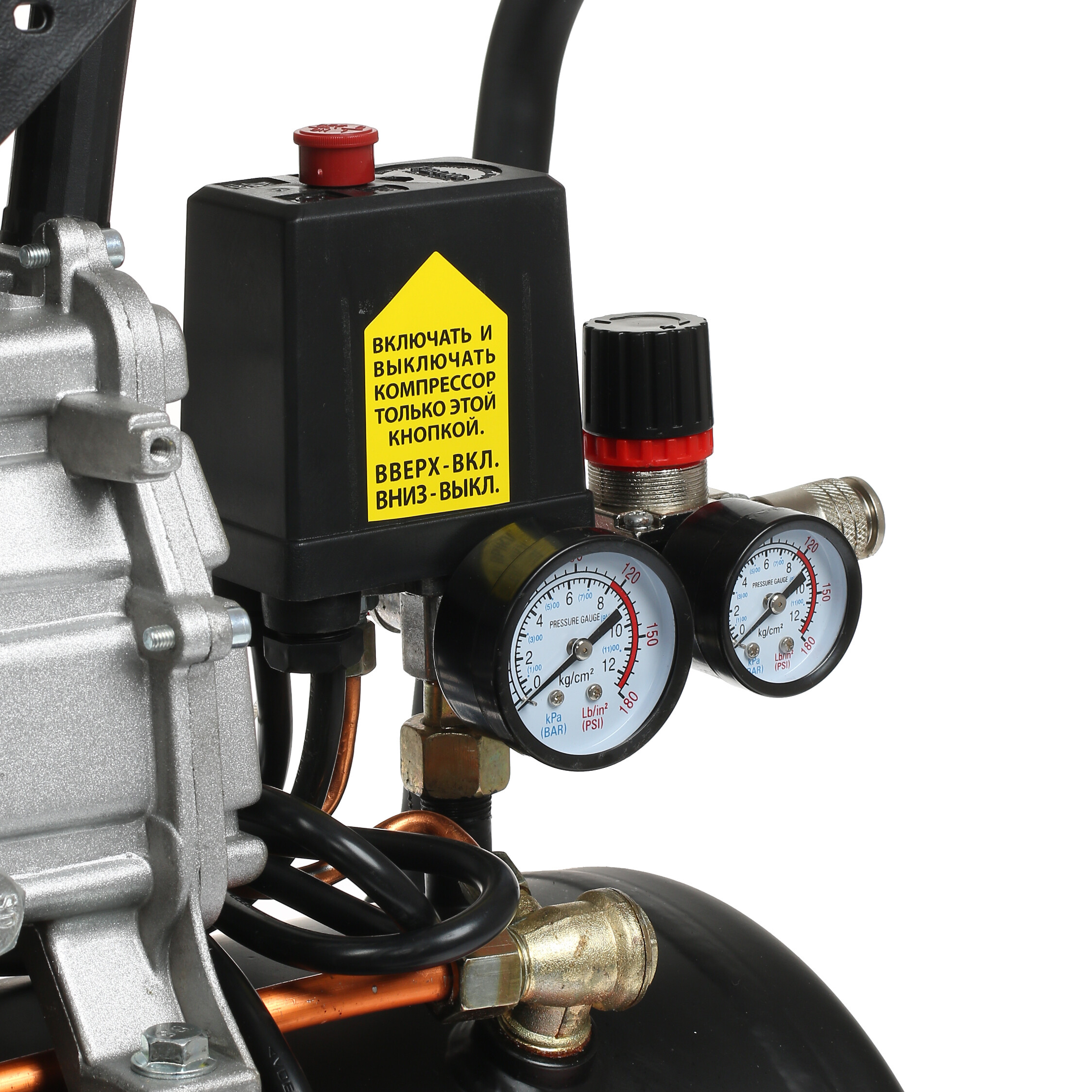 Компрессор поршневой масляный Quattro Elementi KM 24-200 248-467 1167347 STDN-0136594 - Вид №4