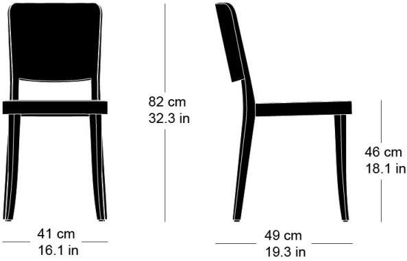 horgenglarus Стул из массива дерева с открытой спинкой  1-790  - Вид №15