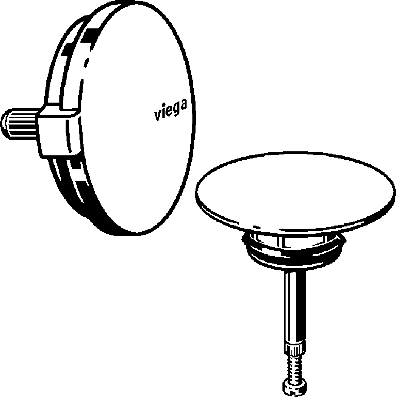 Канализационная арматура  Сифоны для ванн и душевых поддонов  Multiplex VIEGA 735 883 Модель 6162.01 Santreyd  - Вид №1