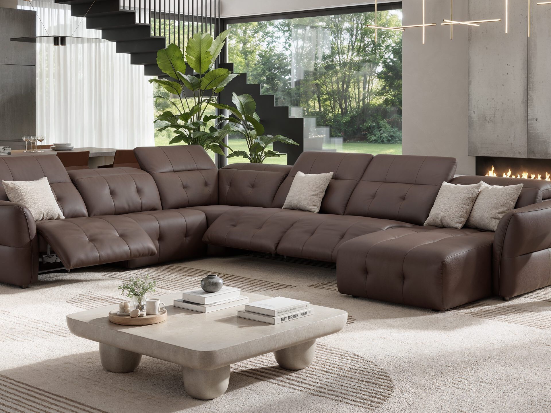 Кожаный угловой диван Sofanella Maranello ARCH-00128964 - Вид №3