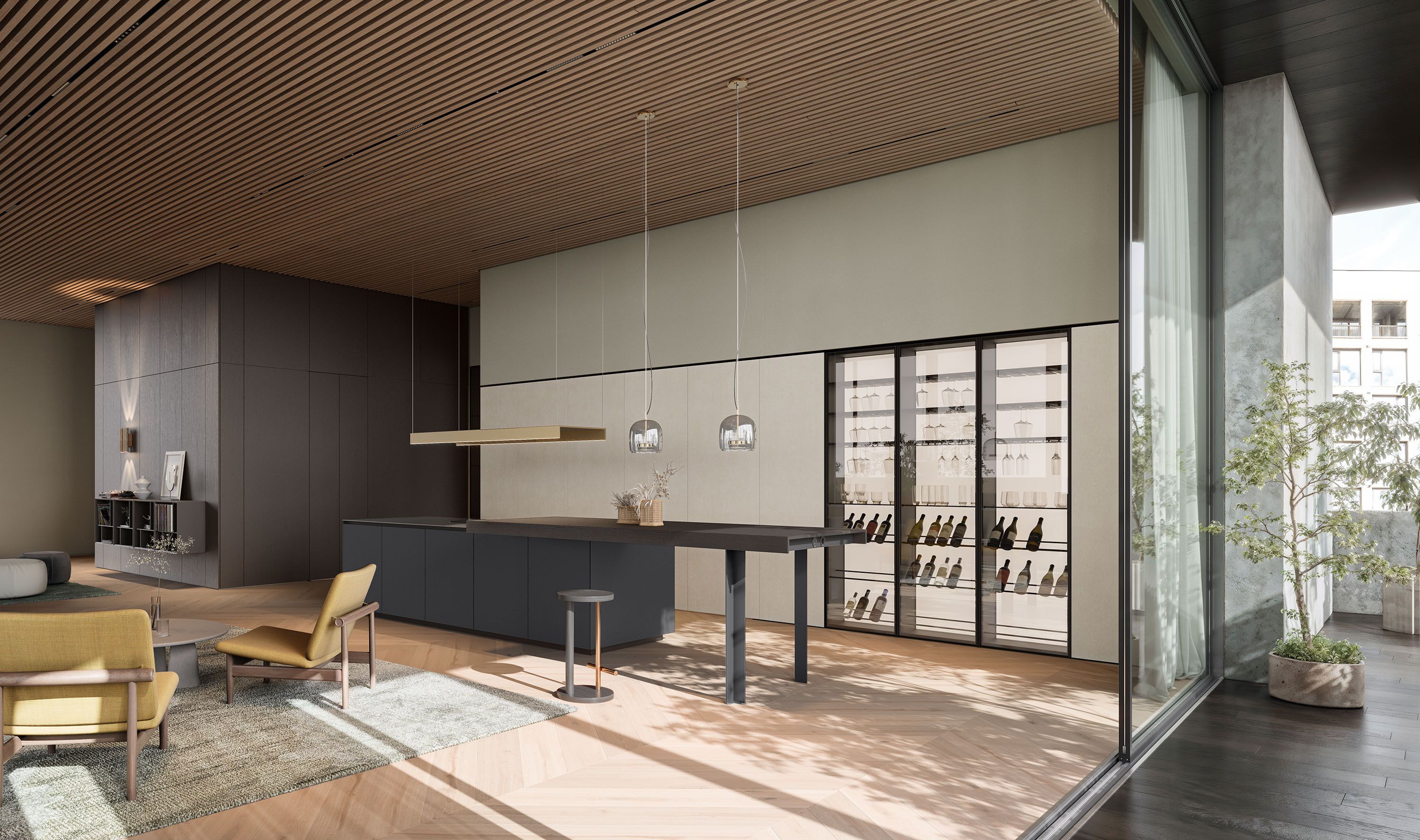 Кухня с островом Copatlife Life Projects ARCH-00029426 - Вид №1