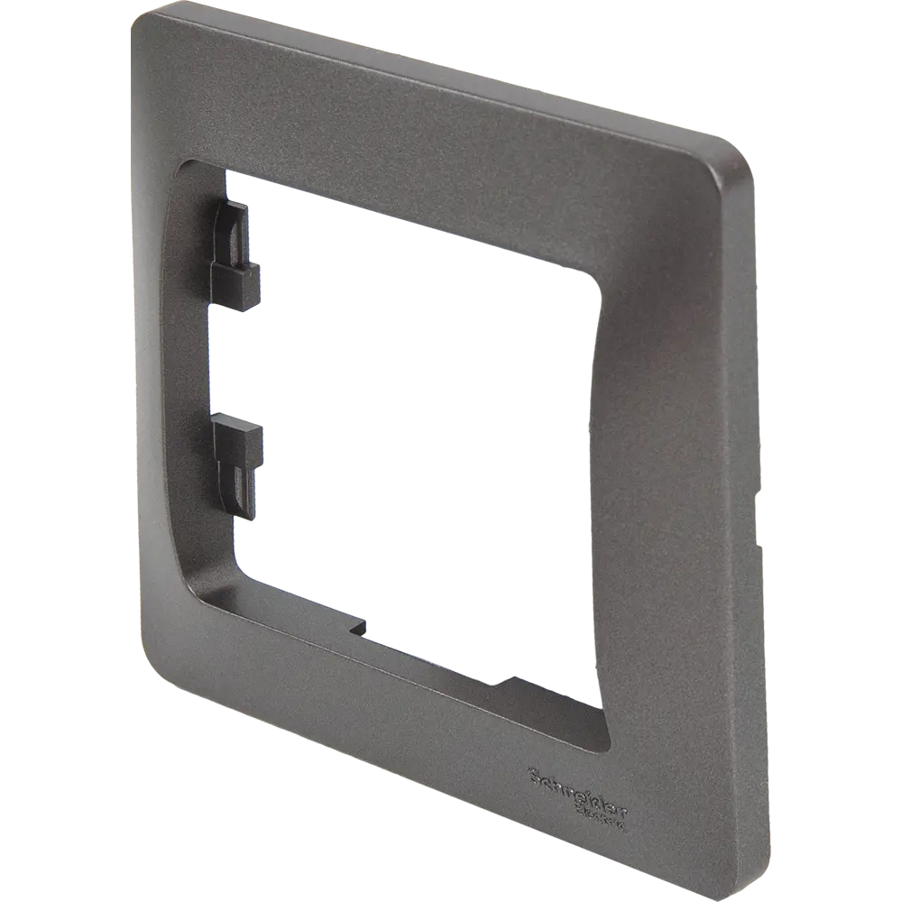 Рамка Schneider Electric Glossa для розеток и выключателей - графит 84693668 STLM-0053763 - Вид №1