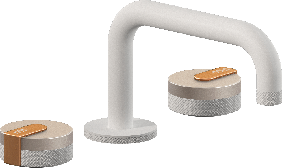 E-11510-R1SN-L1BRG-WT Смеситель для умывальника на 3 отвертия GRAFF MOD+