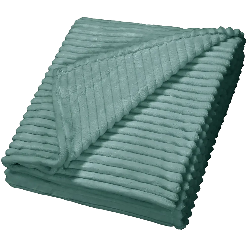 Плед Strips 150x200 см велсофт цвет бирюзовый 83706334 STLM-2114892 Santreyd