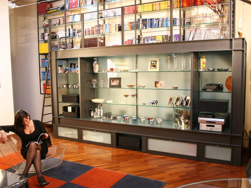 QUARTIERI LUIGI Модульный стальной книжный шкаф на заказ sun-id-1436828 - Вид №2