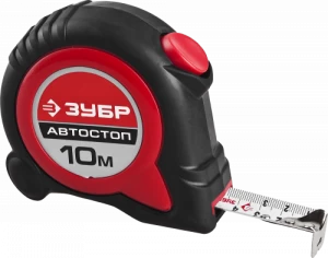Рулетка Зубр Мастер Автостоп 10мх25мм