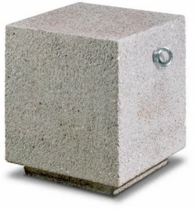 Metalco Неподвижный реконструированный каменный столбик с основанием