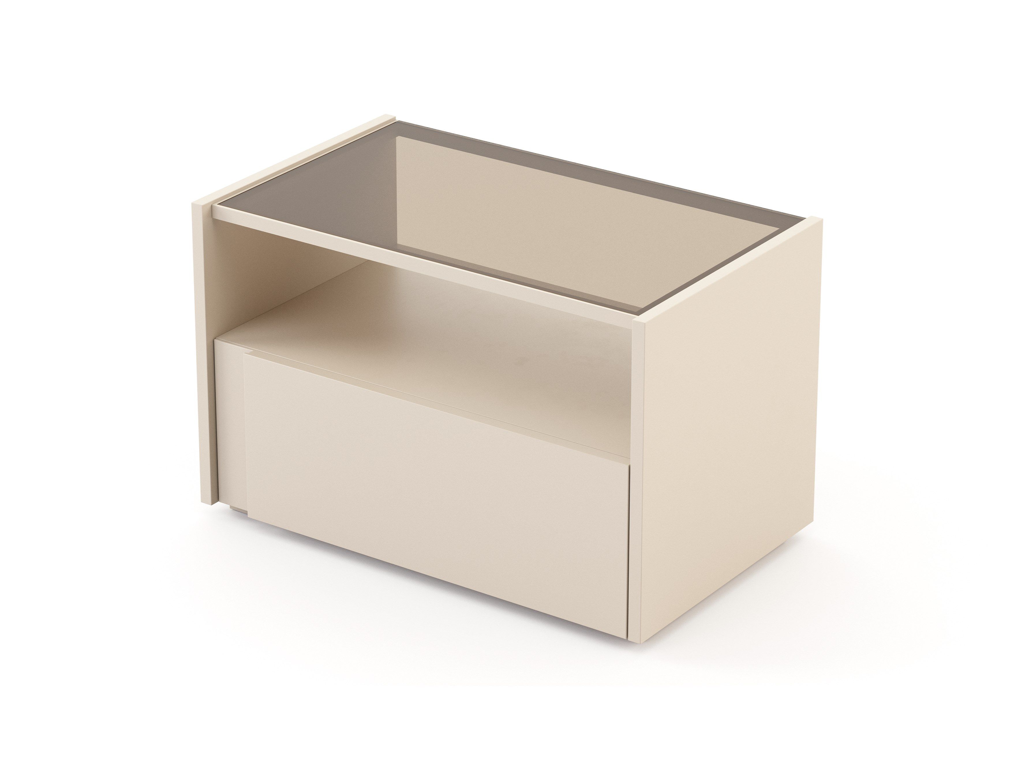 Прямоугольная прикроватная тумбочка из орехового дерева с ящиками Stylish Club Sevilha ARCH-00016888 - Вид №10