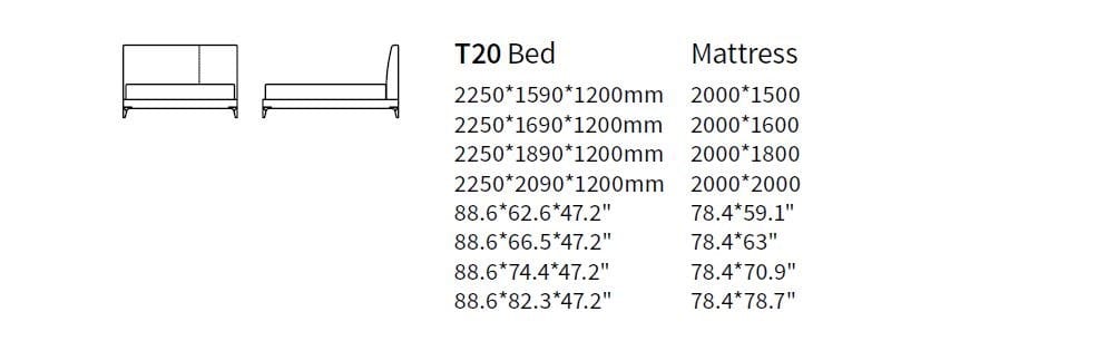 Двуспальная кровать с высоким изголовьем HC28 maison Pianpian ARCH-00048404 - Вид №2