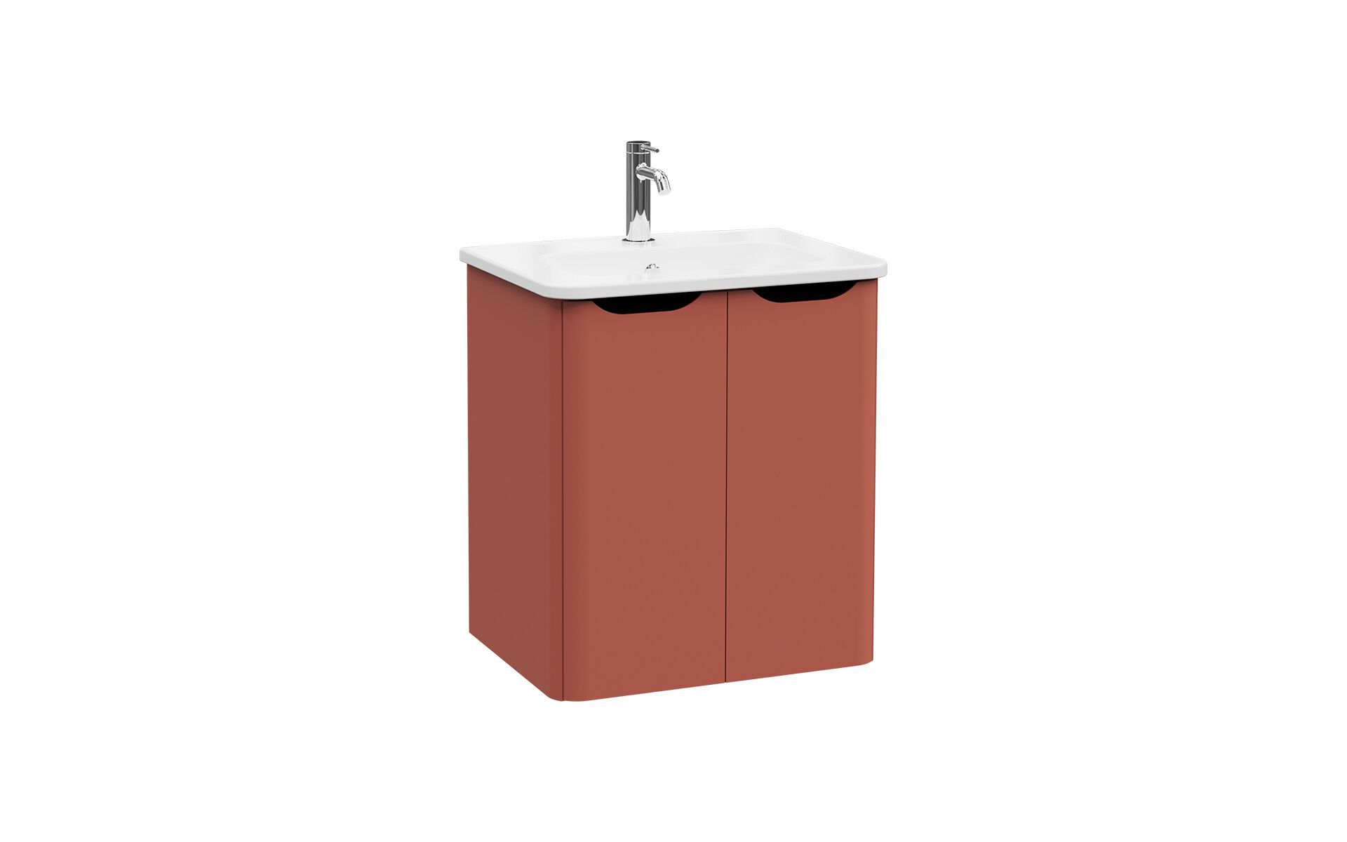 Подвесной шкаф для умывальника со встроенной раковиной VitrA Bathrooms Integra Round ARCH-00024165 - Вид №4