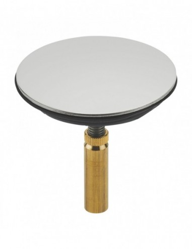 042200 000 01  Обратный клапан для слива ванны, Д. 44,5 мм, нержавеющая сталь Valentin Хром  - Вид №1