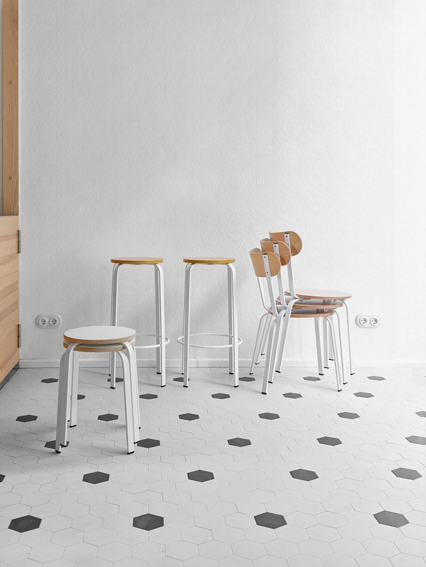 ONDARRETA Низкий стальной табурет sun-id-1491461 - Вид №6