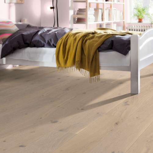 Паркетная доска Haro 4000 Series Top connect Светлый выбеленный Дуб Селект с брашью (Текстурированная) 2200х180 мм 527334 - Вид №2