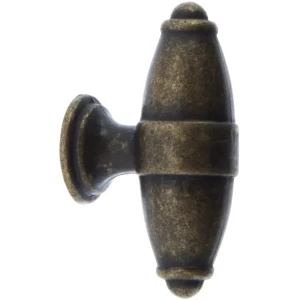 Мебельная ручка-кнопка матовая античная бронза