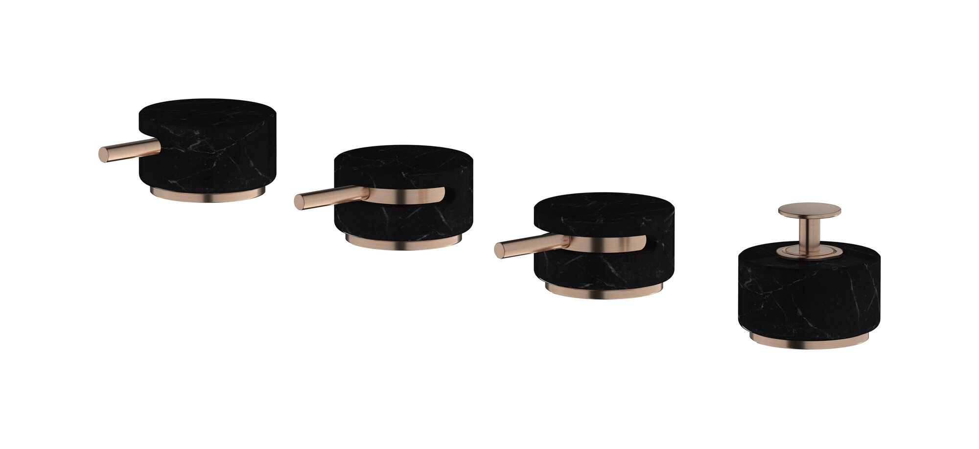 Мраморный встраиваемый смеситель для ванны с 4 отверстиями IB мрамор + мрамор Elle ARCH-00078524 - Вид №21