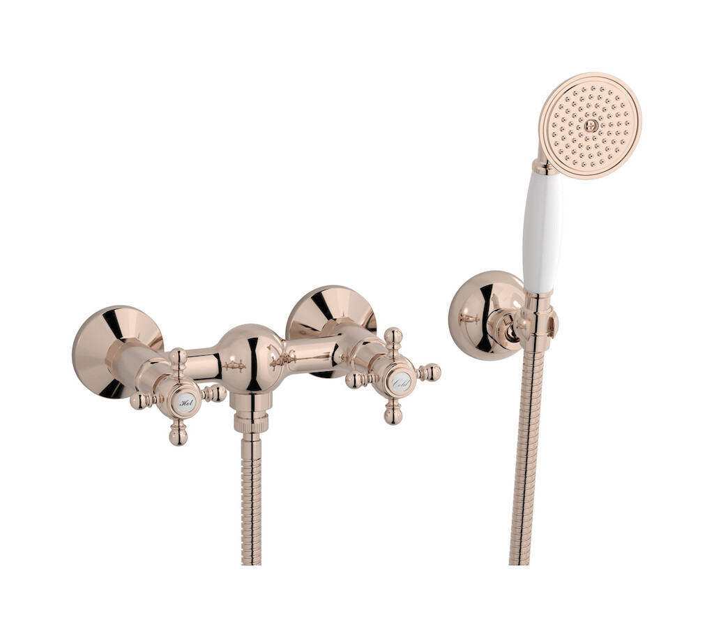 Встроенный смеситель для душа в комплекте с душевым гарнитуром. WE ARE IB hr350rs Rose Gold Hermes