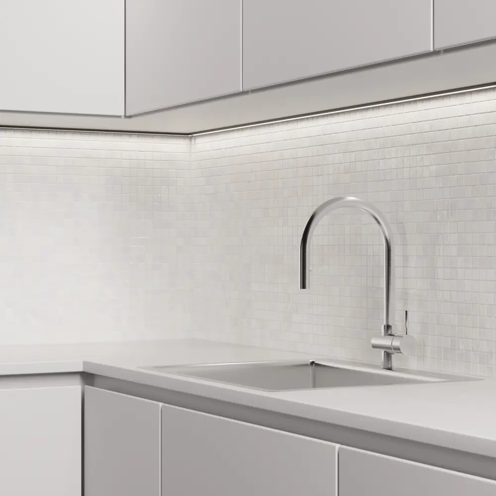 Мозаика Pietra Opalo Blanco стекломасса 31.1x4.9 см цвет белый 83681515 STLM-2075228 Santreyd Мозаика Onix - Вид №6