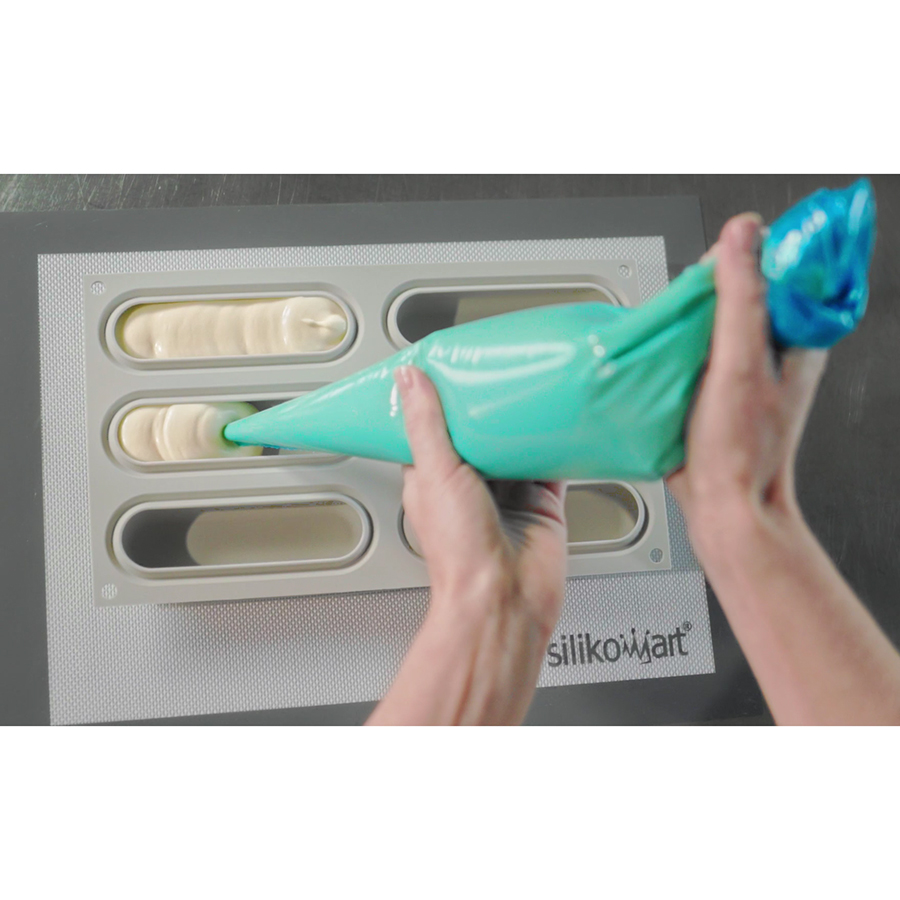 25.275.13.0065 Набор из 2 силиконовых форм для приготовления эклеров pop eclair Silikomart  - Вид №4