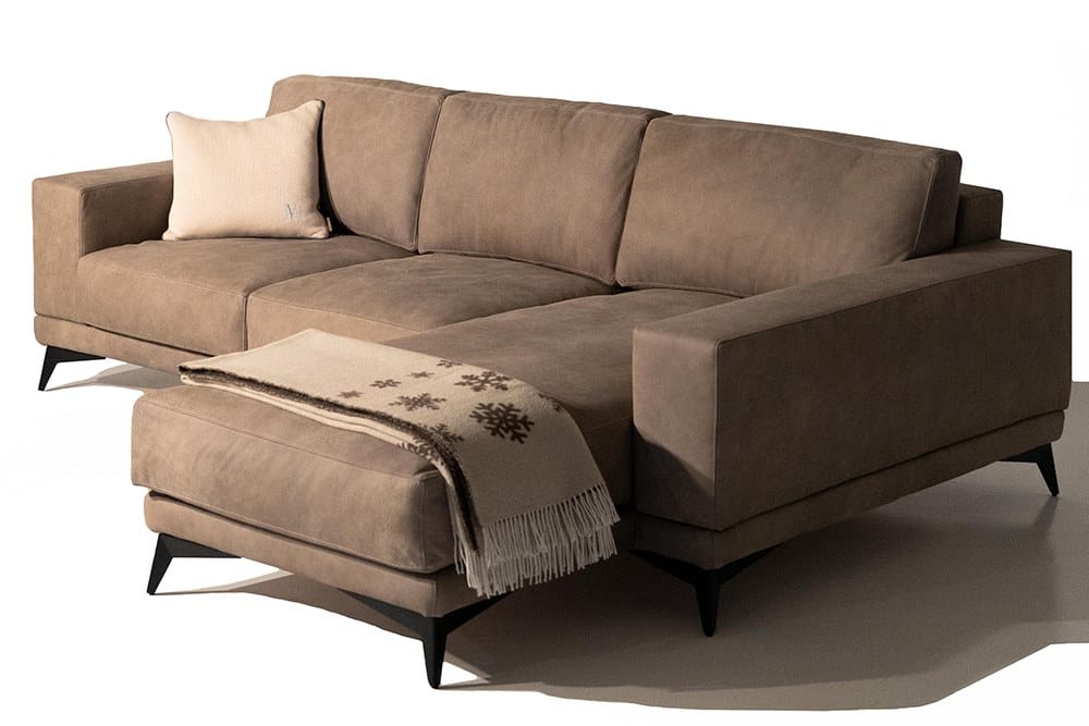 Кожаный диван с полуостровом Mantellassi 1926 Tesla ARCH-00148709 - Вид №2