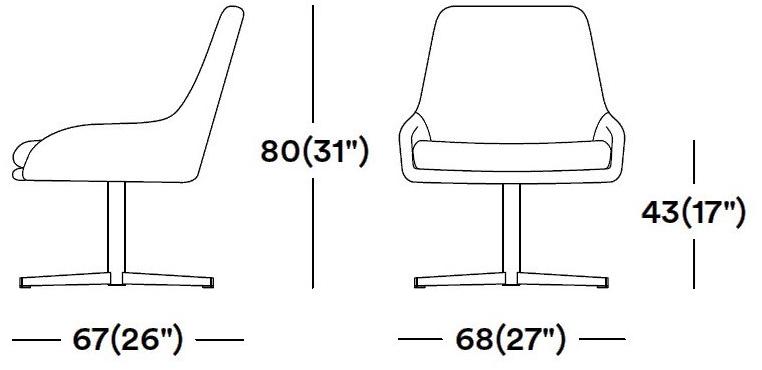 Tirolo Кресло из ткани с 4 спицами Jo 058 p x - Вид №1